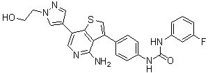 Ilorasertib molecular structure (CAS 1227939-82-3)