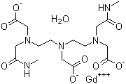 Gadodiamide hydrate molecular structure (CAS 122795-43-1)