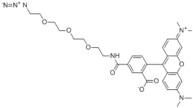 TAMRA-PEG3-Azide molecular structure (CAS 1228100-59-1)