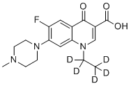 Pefloxacin-d5 molecular structure (CAS 1228182-51-1)