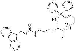 N6-[(9H-Fluoren-9-ylmethoxy)carbonyl]-N2-(triphenylmethyl)-L-lysine molecular structure (CAS 122832-81-9)