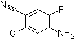 4-氨基-2-氯-5-氟苯甲腈分子结构 (CAS 1228376-68-8)