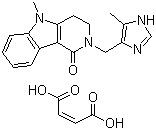 Alosetron (Z)-2-butenedioate molecular structure (CAS 122852-43-1)