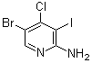 5-溴-4-氯-3-碘-2-吡啶胺分子结构 (CAS 1228666-03-2)