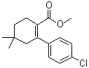 结构式 CAS# 1228780-49-1, 2-(4-氯苯基)-4,4-二甲基环己-1-烯-1-羧酸甲酯