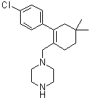 1-[[2-(4-Chlorophenyl)-4,4-dimethylcyclohex-1-enyl]methyl]piperazine molecular structure (CAS 1228780-72-0)