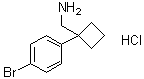 1-(4-Bromophenyl)cyclobutanemethanamine hydrochloride (1:1) molecular structure (CAS 1228878-45-2)