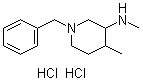 N,4-Dimethyl-1-(phenylmethyl)-3-piperidinamine hydrochloride (1:2) molecular structure (CAS 1228879-37-5)