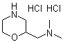N,N-Dimethyl-2-morpholinemethanamine hydrochloride molecular structure (CAS 122894-40-0)