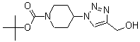 4-[4-(羟甲基)-1H-1,2,3-三唑-1-基]-1-哌啶甲酸叔丁酯分子结构 (CAS 1229516-67-9)