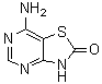 7-Aminothiazolo[4,5-d]pyrimidin-2(3H)-one molecular structure (CAS 122970-56-3)
