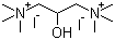 structure of CAS# 123-47-7, Prolonium iodide;N,N-(2-Hydroxytrimethylene)bis(trimethylammonium) diiodide; 2-Hydroxy-N,N,N,N',N',N'-hexamethyl-1,3-propanediaminium diiodide