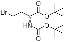 结构式 CAS# 123004-74-0, (R)-4-溴-2-[(叔丁氧羰基)氨基]丁酸叔丁酯