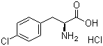 结构式 CAS# 123053-23-6, 4-氯-L-苯丙氨酸盐酸盐