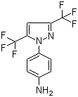 结构式 CAS# 123066-64-8, 4-(3,5-双(三氟甲基)-1H-吡唑-1-基)苯胺