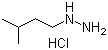 structure of CAS# 1231245-19-4, (3-Methylbutyl)hydrazine hydrochloride