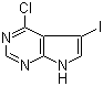 4-Chloro-5-iodo-7H-pyrrol[2,3-d]pyrimidine molecular structure (CAS 123148-78-7)