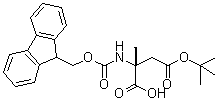 N-[(9H-Fluoren-9-ylmethoxy)carbonyl]-2-methyl-D-aspartic acid 4-(1,1-dimethylethyl) ester molecular structure (CAS 1231709-26-4)