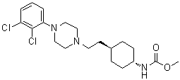 trans-N-[4-[2-[4-(2,3-Dichlorophenyl)piperazin-1-yl]ethyl]cyclohexyl]carbamic acid methyl ester molecular structure (CAS 1231947-89-9)