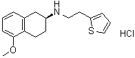 N-[(2S)-1,2,3,4-Tetrahydro-5-methoxy-2-naphthalenyl]-2-thiopheneethanamine hydrochloride (1:1) molecular structure (CAS 1232344-35-2)