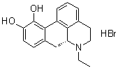 N-Ethylnorapomorphine hydrobromide molecular structure (CAS 123240-93-7)