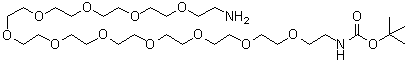 37-Amino-5,8,11,14,17,20,23,26,29,32,35-undecaoxa-2-azaheptatriacontanoic acid 1,1-dimethylethyl ester molecular structure (CAS 1233234-77-9)