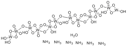 Ammonium metatungstate hydrate molecular structure (CAS 12333-11-8)