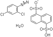 2,4-二氯重氮苯 1,5-萘二磺酸盐水合物分子结构 (CAS 123333-91-5)