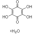 2,3,5,6-Tetrahydroxy-2,5-cyclohexadiene-1,4-dione hydrate molecular structure (CAS 123334-16-7)