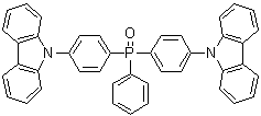 Bis[4-(9'-carbazolyl)phenyl]phenylphosphine oxide molecular structure (CAS 1233407-28-7)