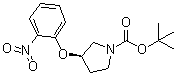 结构式 CAS# 1233860-27-9, (3R)-3-(2-硝基苯氧基)-1-吡咯烷羧酸叔丁酯