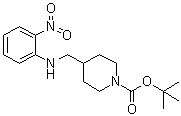 4-[[(2-Nitrophenyl)amino]methyl]-1-piperidinecarboxylic acid 1,1-dimethylethyl ester molecular structure (CAS 1233953-16-6)