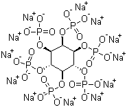 Phytic acid dodecasodium salt hydrate molecular structure (CAS 123408-98-0)