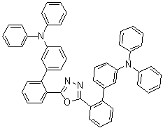 2,5-Bis(3''-diphenylamino-1',1''-biphen-2'-yl)-1,3,4-oxadiazole molecular structure (CAS 1234182-74-1)