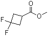 Methyl 3,3-difluorocyclobutanecarboxylate molecular structure (CAS 1234616-13-7)