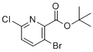 tert-Butyl 3-bromo-6-chloropyridine-2-carboxylate molecular structure (CAS 1235036-15-3)