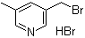 3-(Bromomethyl)-5-methylpyridine hydrobromide (1:1) molecular structure (CAS 1235342-53-6)