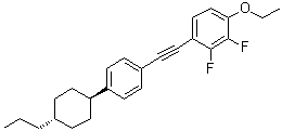 1-Ethoxy-2,3-difluoro-4-[[4-(trans-4-propylcyclohexyl)phenyl]ethynyl]benzene molecular structure (CAS 123560-57-6)