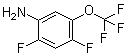 3-Amino-4,6-difluoro(trifluoromethoxy)benzene molecular structure (CAS 123572-59-8)