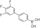 B-(3',4',5'-三氟[1,1'-联苯]-4-基)硼酸分子结构 (CAS 1236159-62-8)