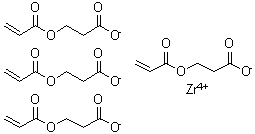 结构式 CAS# 123633-53-4, 2-丙烯酸 2-羧基乙基酯锆盐