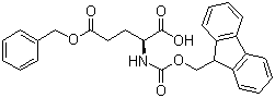 Fmoc-L-glutamic acid-gamma-benzyl ester molecular structure (CAS 123639-61-2)