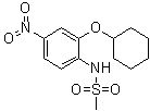 结构式 CAS# 123653-11-2, N-[2-(环己基氧基)-4-硝基苯基]甲烷磺酰胺