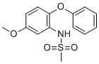 structure of CAS# 123664-84-6, N-(5-Methoxy-2-Phenoxyphenyl)methanesulfonamide
