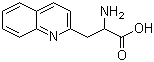 结构式 CAS# 123761-12-6, 3-(2-喹啉基)-DL-丙氨酸; 2-氨基-3-(喹啉-2-基)丙酸
