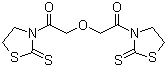 3,3'-[Oxybis(1-oxo-2,1-ethanediyl)]bis-2-thiazolidinethione molecular structure (CAS 123845-13-6)