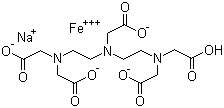 structure of CAS# 12389-75-2, Sodium hydrogen ferric DTPA;Sodium hydrogen ferric diethylenetriaminepentaacetate; Diethylenetriaminepentaacetic acid ferric-sodium complex