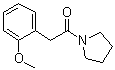 1-[(2-甲氧基苯基)乙酰基]吡咯烷分子结构 (CAS 123902-10-3)