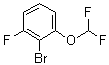 2-Bromo-1-(difluoromethoxy)-3-fluorobenzene molecular structure (CAS 1239492-22-8)