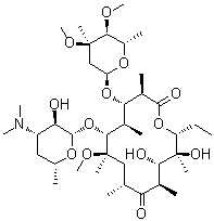 4'-O-Methylclarithromycin molecular structure (CAS 123967-58-8)